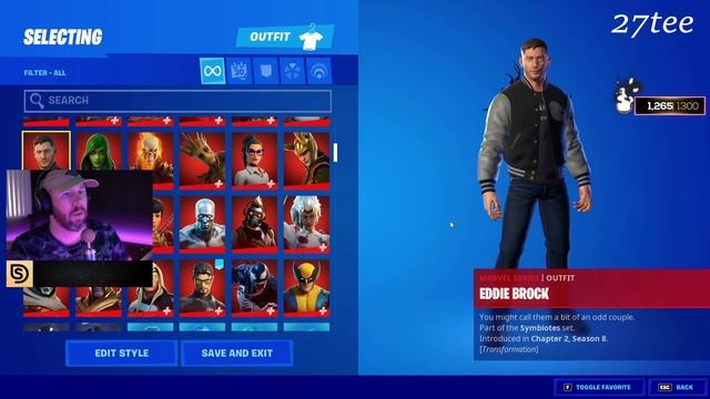 Streamers React to Eddie Brock Skin In Fortnite Item Shop | Eddie Brock Venom Skin In Fortnite смотреть онлайн