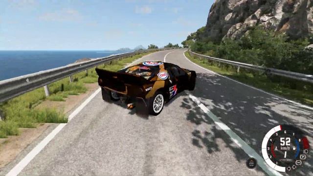 BeamNG.drive - Lancia 037 Rally Group B 1982 - Car Show Test Drive Crash . 4K 60fps. смотреть онлайн