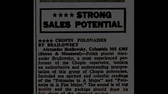 Chopin / Alexander Brailowsky: Polonaise in E flat minor, Op. 26, No. 2 - 1961 Recording смотреть онлайн