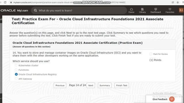 [New] 1Z0-1085-21 - Oracle Cloud Infrastructure Foundations 2021 Associate exam practice questions смотреть онлайн