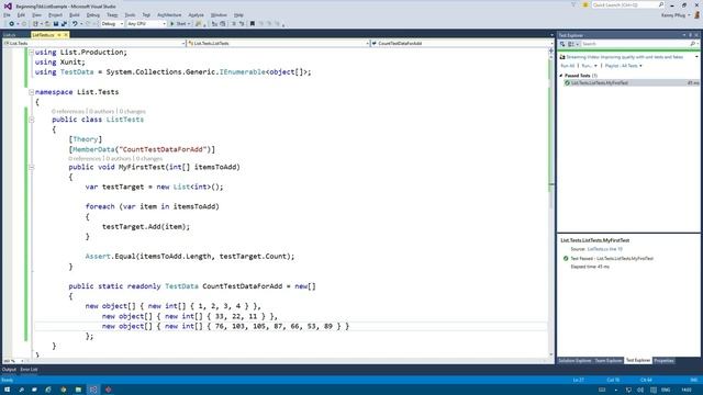 Beginning TDD - First Run Through Red-Green-Refactor-Commit Cycle смотреть онлайн