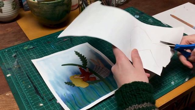 Make A Collage With Me | From Sketch To Digital Art To Collage | Using All The Art Supplies