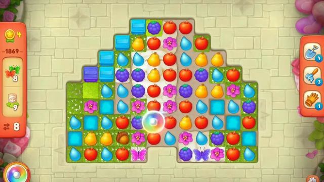 Gardenscapes Level 1869 - [2021] [HD] solution of Level 1869 on Gardenscapes [No Boosters] смотреть онлайн