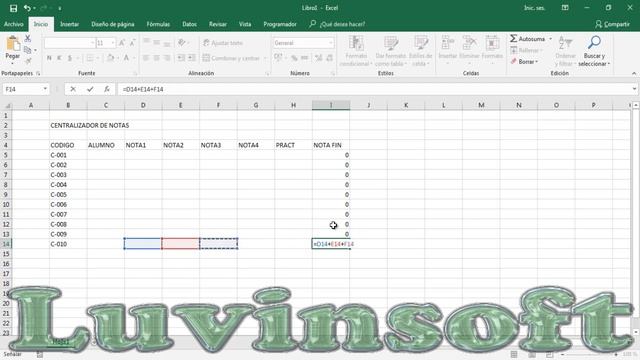 Curso Practico Básico-Intermedio de Excel 2016 - Practico 1 - Iniciando una Formula смотреть онлайн