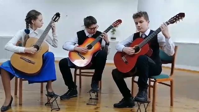 Ансамбль гитаристов "Фиеста" Е. Поплянова "Милонга". смотреть онлайн