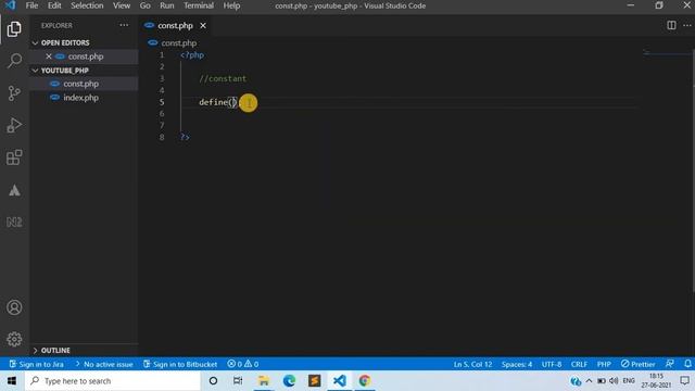7) Constant in PHP смотреть онлайн