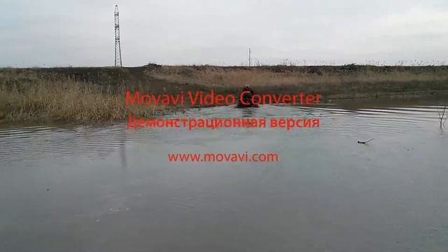 Испытания плавучести квадроцикла Can-Am BRP XMR 800 (Мой вес 90 кг). смотреть онлайн