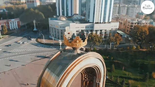 Душанбе с птичьего полёта 2023 | Dushanbe Tajikistan 2023 | Таджикистан, Горы, Небоскребы, Озера