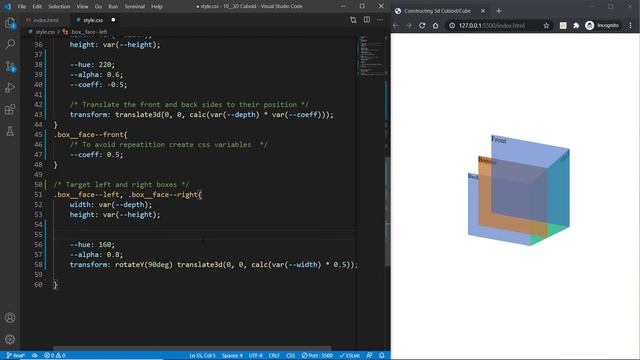 How to make a CSS 3D Cube Animation with HTML and CSS смотреть онлайн