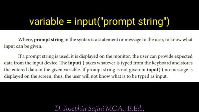 12th computer science | chapter 5 | python variable and operators | Input output functions смотреть онлайн