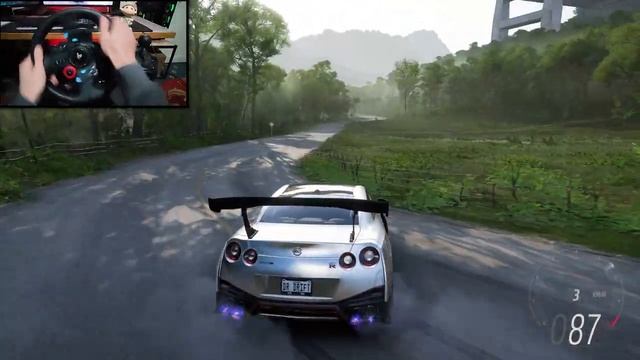 NISSAN GT-R NISMO R35 Drift Symphony Forza Horizon 5 | Logitech G29 смотреть онлайн