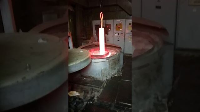 Закалка труб. Термообработка в шахтной печи. Трубы 30ХГСА смотреть онлайн