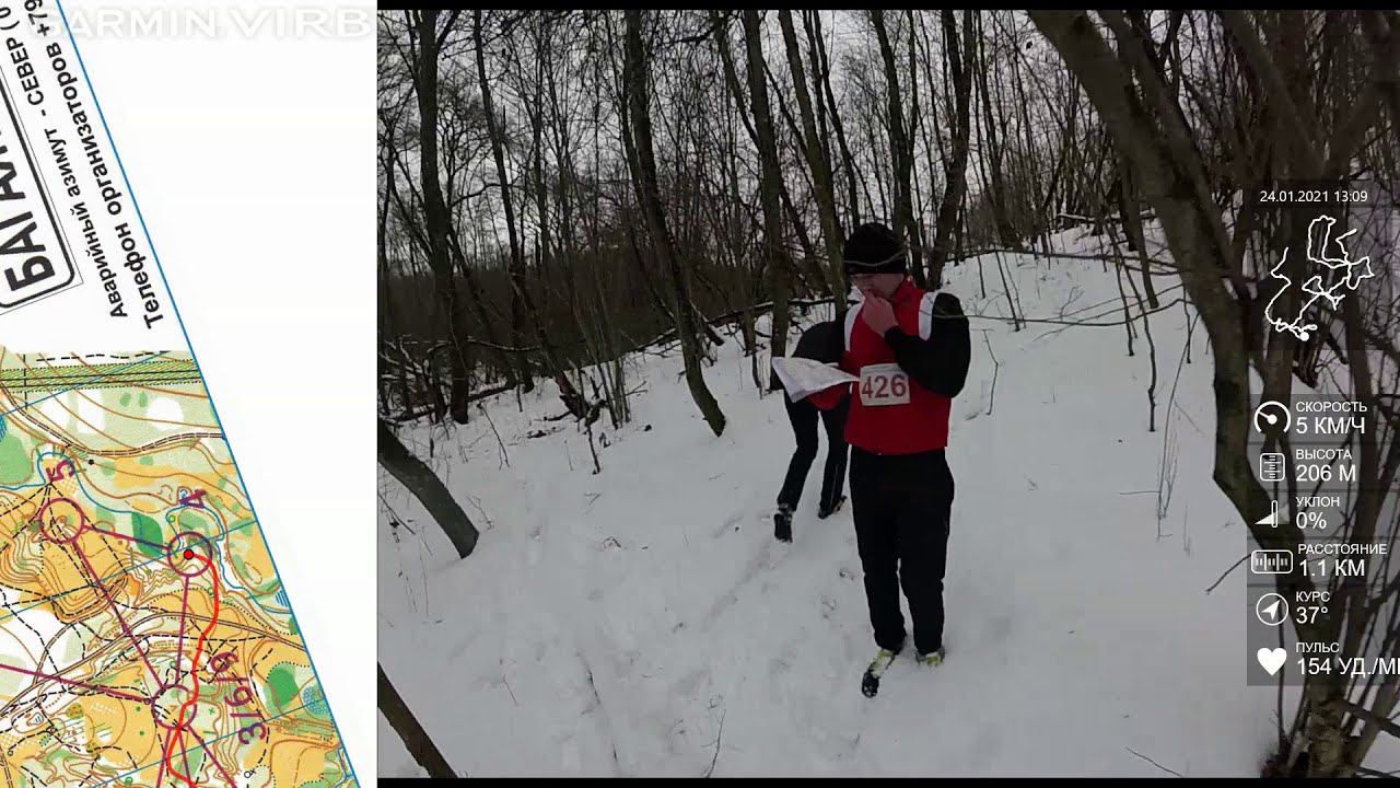 Спортивное ориентирование (headcam Orienteering) - Новогодние Старты! Смоленск - 24.01.2021