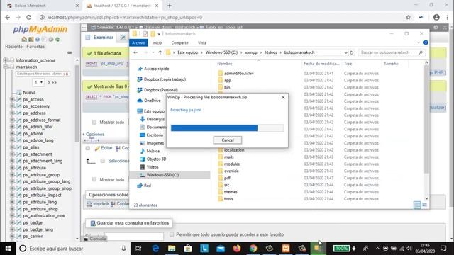 Cambiar Prestashop 1.7.6.4 hasta 1.7.8.2 de hosting a Localhost con Xampp como copia de seguridad смотреть онлайн