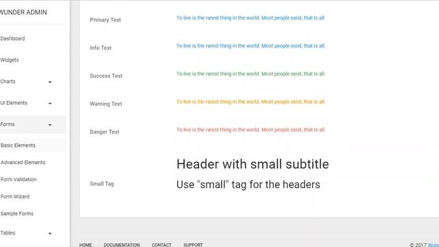 Wunder- Bootstrap 4 Material Admin Template смотреть онлайн