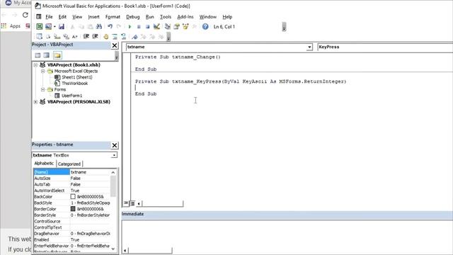 How to apply validation to textbox in vba смотреть онлайн