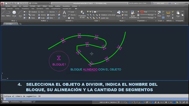 AUTOCAD LT 2015 - DIVIDE OBJETOS USANDO BLOQUES смотреть онлайн