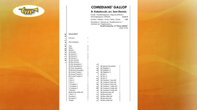 Comedian's Gallop - Concert Band - Kabalewski - Daniels - Tierolff смотреть онлайн
