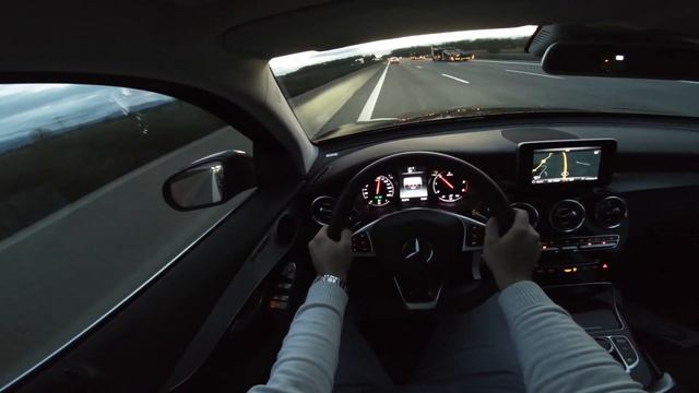MERCEDES GLC 250 D ON AUTOBAHN POV смотреть онлайн