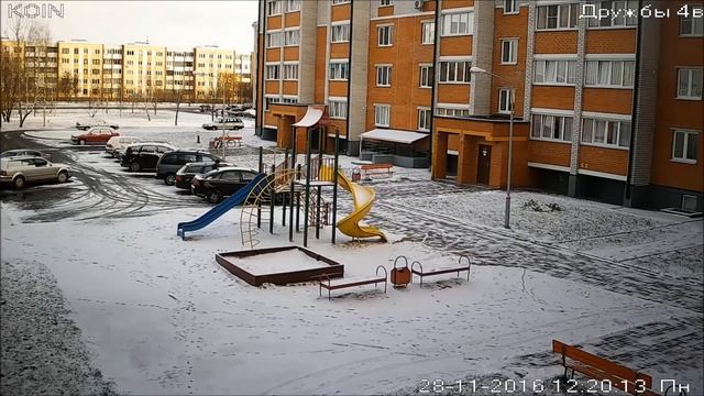 Зима. Чистим двор за 30 сек. TimeLapse смотреть онлайн