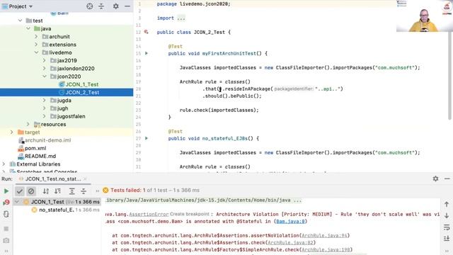 ArchUnit - Unit Testing Architecture and Design - Thomas Much (EN) | JCON 2020 смотреть онлайн