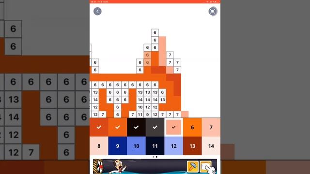 Как раскрасить лису ? | Pixel Art смотреть онлайн