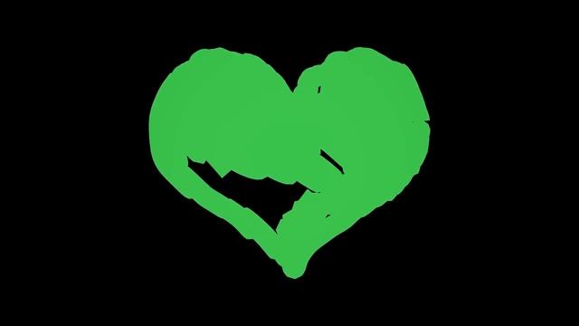 4K UHD Heart Sketch Green Screen FX Transition смотреть онлайн