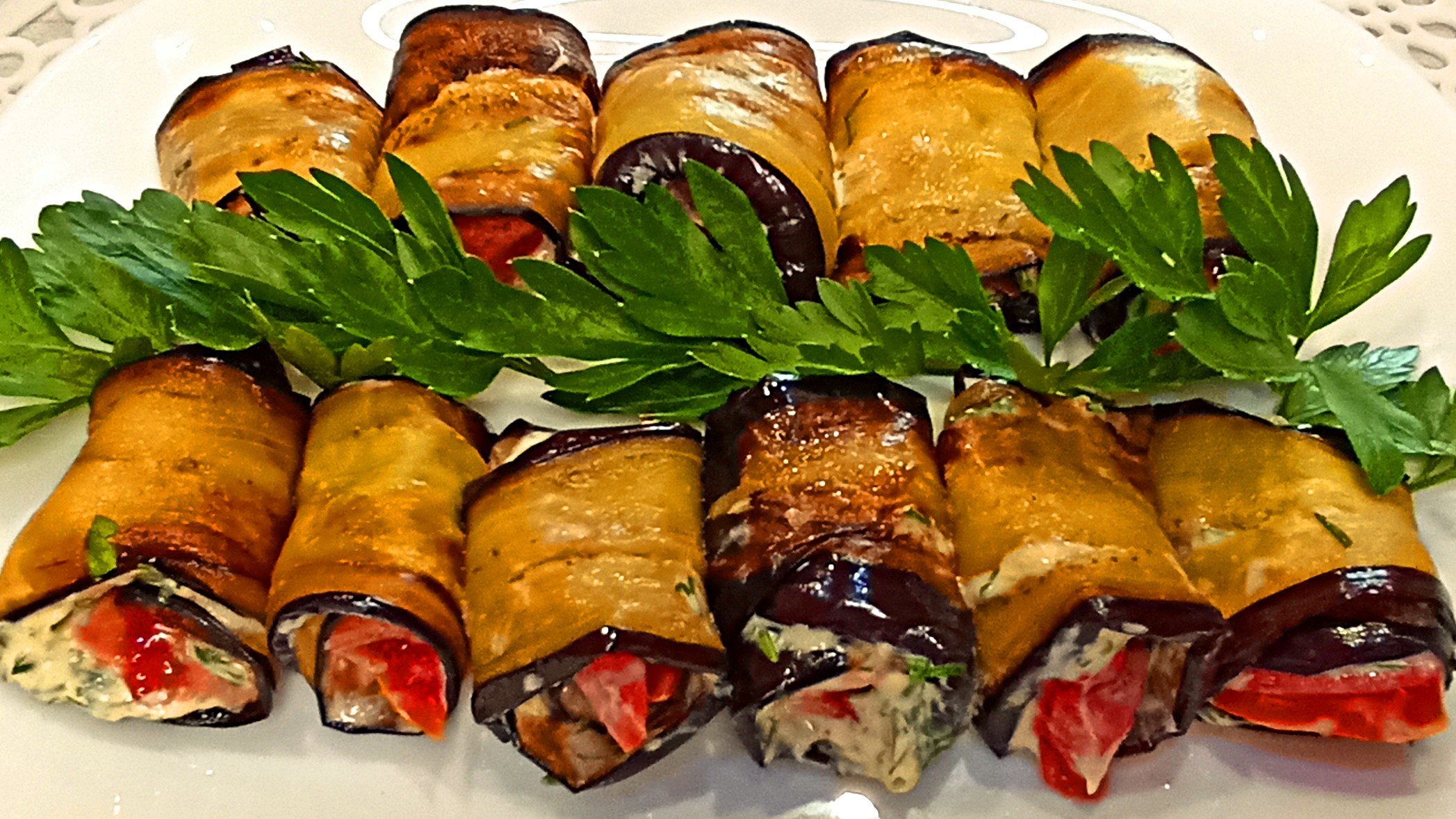 Закуска из баклажанов. смотреть онлайн