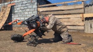 Мотоблок Husqvarna TF 338: обзор после зимы, культиватор в работе. «Мое Подворье»