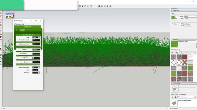 Create Grass and Fur in SketchUp with Make Fur - SketchUp Plugin of the week #23 смотреть онлайн
