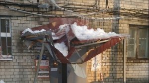 Осторожно! Сход снега с крыш!