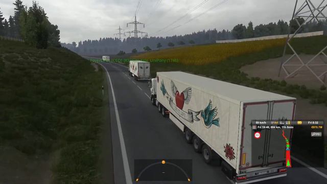 Konvoy TruckersMP Event Haulin' Hearts Online ETS2 1.49 смотреть онлайн
