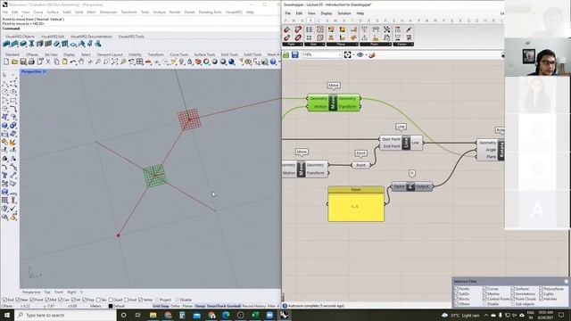 Computation for Architecture Design - Session 01 | Elective - SPA 2021 | Rhino-Grasshopper 101 смотреть онлайн