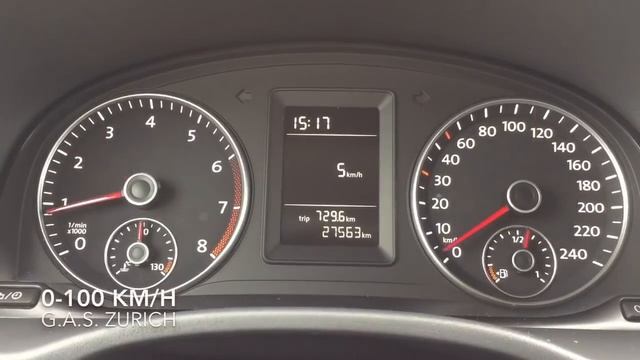 VW Caddy 1.2 TSI 0-100 km/h acceleration смотреть онлайн