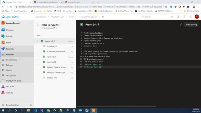 Azure Devops with angular Part 2 - Building a pipeline for angular смотреть онлайн