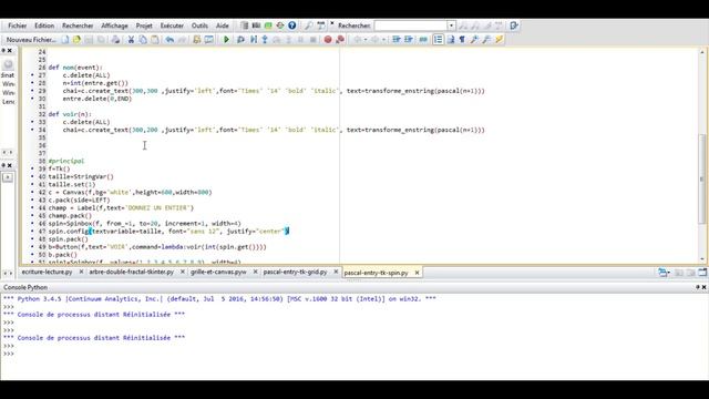 Programmation Python #44 - widget spinbox de tkinter смотреть онлайн