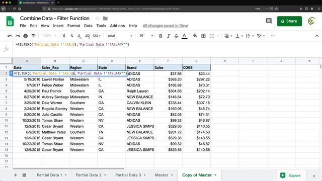 Combine Multiple Worksheets to One Master Sheet in Google Sheets (Tab Names Included) смотреть онлайн