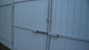 Распашные ворота из профлиста.Монтаж распашных ворот из профнастила за 2ч.Как сделать одному ворота