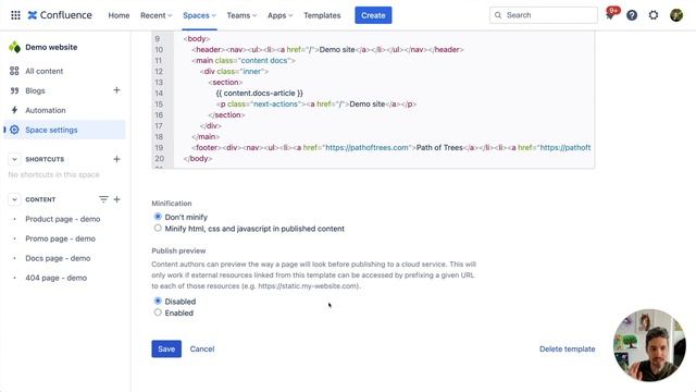 Enable template preview - Publish to Cloud for Confluence смотреть онлайн