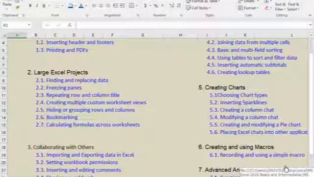 MICROSOFT EXCEL 2016 BY KNOWLEDGE TREE INTERNATIONAL смотреть онлайн