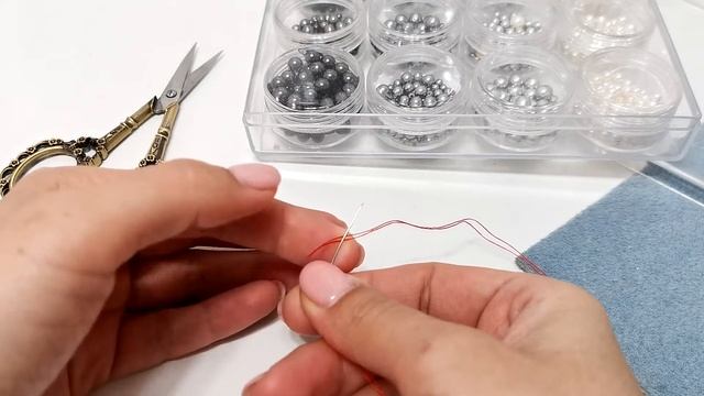 Как сделать узелок на нитке или мононить смотреть онлайн