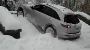 Снежные преграды на Infiniti fx45