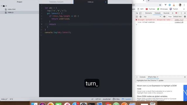 JavaScript for Absolute Beginners[57/61]-Getters and Setters-ES6/ECMA2015/JavaScript 2019/JS смотреть онлайн