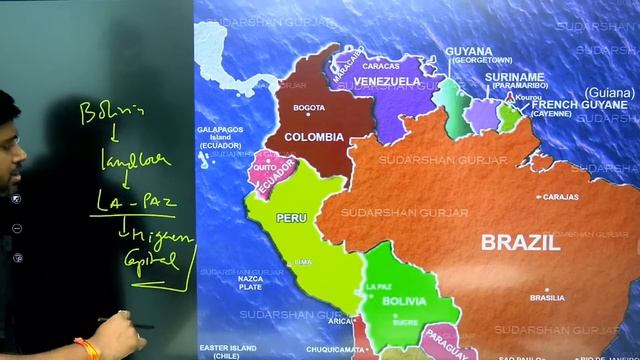 World Mapping: South America | Countries & Capitals | UPSC/SSC/PCS | Geography by Sudarshan Gurjar смотреть онлайн
