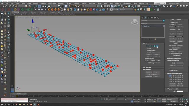 How to set random element and polygon selection 3DS MAX with no plugins смотреть онлайн