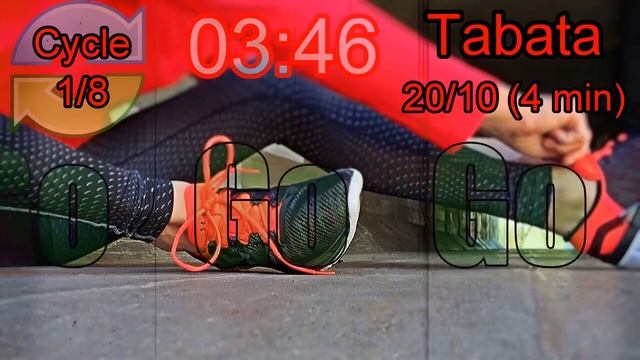 Tabata Workout Music - 8 X 4 Min (20/10) Workouts - VOICE GUIDED