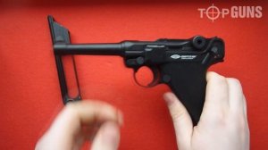 Обзор пневматического пистолета Gletcher Parabellum/пневматический Люгер/пневматический Парабеллум