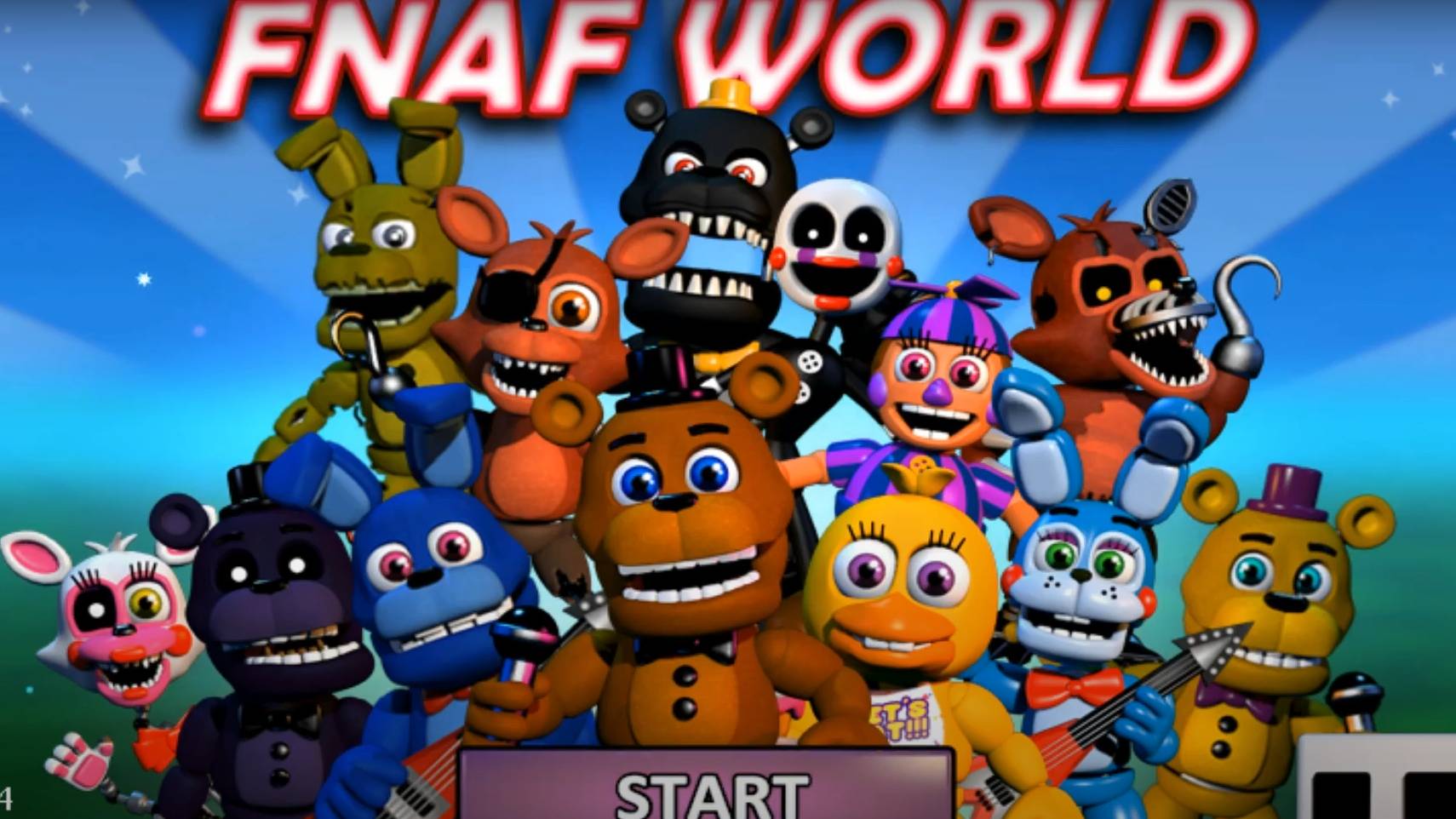 FNaF World (PC) All Bosses смотреть онлайн