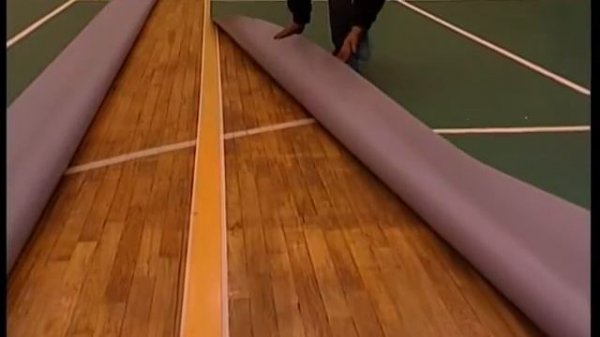 Trioflor PVC sports flooring installation video