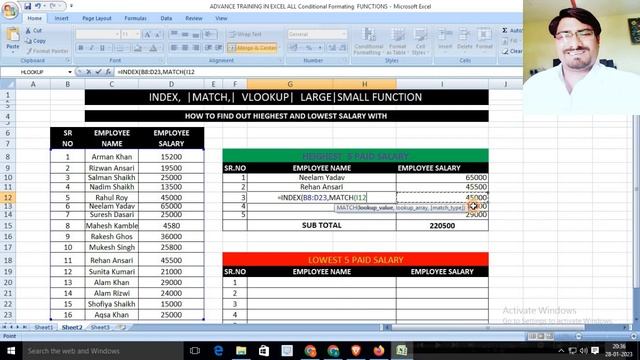 Ms Excel Index Match Function| Learn Index Match in Excel in Hindi|#jktutorials смотреть онлайн